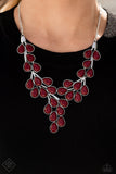 Paparazzi "Eden Deity" FASHION FIX Red Necklace & Earring Set Paparazzi Jewelry