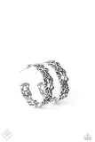 Paparazzi "Laurel Wreaths" FASHION FIX Silver Earrings Paparazzi Jewelry