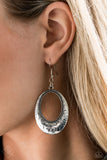 Paparazzi "Tempest Texture" FASHION FIX Silver Earrings Paparazzi Jewelry