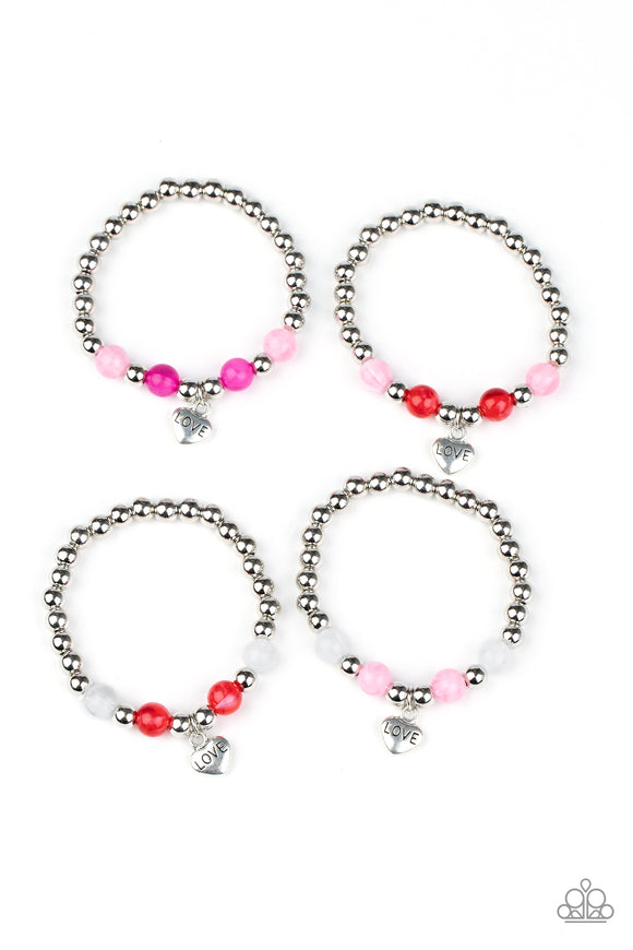 Girl's Starlet Shimmer 10 for $10 234XX Multi Heart Charm Bracelets Paparazzi Jewelry