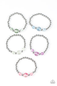 Girl's Starlet Shimmer 10 for $10 218XX Multi Color and Silver Bead Stretchy Bracelets Paparazzi Jewelry