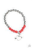 Girl's Starlet Shimmer 10 for $10 236XX Multi Color and Silver Bead Heart Arrow Charm Bracelets Paparazzi Jewelry