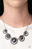 Paparazzi "PIXEL Perfect" Purple Necklace & Earring Set Paparazzi Jewelry