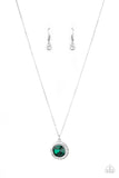 Paparazzi "Trademark Twinkle" Green Necklace & Earring Set Paparazzi Jewelry