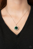 Paparazzi "Trademark Twinkle" Green Necklace & Earring Set Paparazzi Jewelry