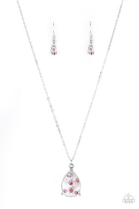 Paparazzi "Stormy Shimmer" Pink Necklace & Earring Set Paparazzi Jewelry