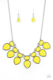 Paparazzi "Modern Masquerade" Yellow Necklace & Earring Set Paparazzi Jewelry