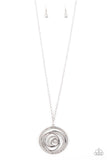 Paparazzi "Subliminal Sparkle" White Necklace & Earring Set Paparazzi Jewelry