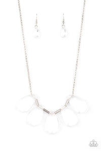 Paparazzi "HEIR It Out" White Necklace & Earring Set Paparazzi Jewelry