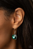 Paparazzi "GLOW Me The Money!" Green Necklace & Earring Set Paparazzi Jewelry