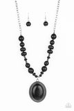 Paparazzi "Home Sweet Homestead" Black Necklace & Earring Set Paparazzi Jewelry