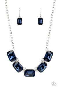 Paparazzi "Deep Freeze Diva" Blue Necklace & Earring Set Paparazzi Jewelry