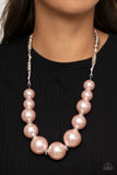 Paparazzi "Pearly Prosperity" Pink Necklace & Earring Set Paparazzi Jewelry