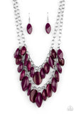 Paparazzi "Palm Beach Beauty" Purple Necklace & Earring Set Paparazzi Jewelry