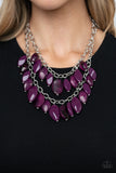 Paparazzi "Palm Beach Beauty" Purple Necklace & Earring Set Paparazzi Jewelry