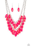 Paparazzi "Palm Beach Beauty" Pink Necklace & Earring Set Paparazzi Jewelry