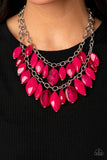 Paparazzi "Palm Beach Beauty" Pink Necklace & Earring Set Paparazzi Jewelry