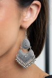 Paparazzi VINTAGE VAULT "Music To My Ears" Silver Earrings Paparazzi Jewelry