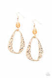 Paparazzi "Enhanced Elegance" Gold Earrings Paparazzi Jewelry