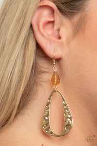 Paparazzi "Enhanced Elegance" Gold Earrings Paparazzi Jewelry