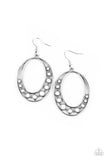 Paparazzi "Crescent Cove" White Earrings Paparazzi Jewelry
