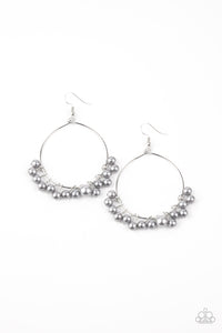 Paparazzi VINTAGE VAULT "Things Are Looking UPSCALE" Silver Earrings Paparazzi Jewelry