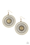 Paparazzi "Rustic Groves" Brass Earrings Paparazzi Jewelry