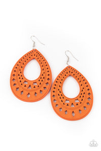 Paparazzi "Belize Beauty" Orange Earrings Paparazzi Jewelry