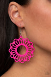 Paparazzi VINTAGE VAULT "Dominican Daisy" Pink Earrings Paparazzi Jewelry