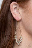 Paparazzi "Me, Myself, and Ice" Gold Earrings Paparazzi Jewelry