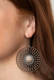 Paparazzi "Rustic Groves" Copper Earrings Paparazzi Jewelry