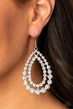 Paparazzi "Glacial Glaze" White Earrings Paparazzi Jewelry