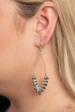 Paparazzi "Me, Myself, and Ice" Silver Earrings Paparazzi Jewelry