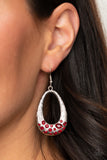 Paparazzi "Better LUXE Next Time" Red Earrings Paparazzi Jewelry