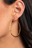 Paparazzi "Unregulated" Gold Earrings Paparazzi Jewelry