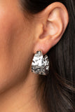 Paparazzi "Put Your Best Face Forward" Silver Earrings Paparazzi Jewelry