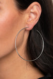 Paparazzi "Very Curvaceous" Silver Earrings Paparazzi Jewelry