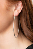 Paparazzi VINTAGE VAULT "Flatlined" Silver  Earrings Paparazzi Jewelry