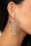 Paparazzi "Gotta Get GEO-ing" Silver Earrings Paparazzi Jewelry