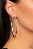 Paparazzi "Totally Throttled" Silver Earrings Paparazzi Jewelry