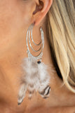 Paparazzi "Freely Free Bird!" Brown Earrings Paparazzi Jewelry