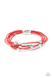 Paparazzi "Magnetically Modern" Red Bracelet Paparazzi Jewelry