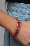 Paparazzi "Magnetically Modern" Red Bracelet Paparazzi Jewelry