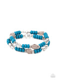 Paparazzi "Delightfully Dainty" Blue Bracelet Paparazzi Jewelry