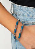Paparazzi "Delightfully Dainty" Blue Bracelet Paparazzi Jewelry
