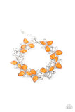 Paparazzi "Ice Garden" Orange Bracelet Paparazzi Jewelry