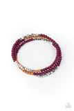 Paparazzi "Spiral Dive" Purple Bracelet Paparazzi Jewelry