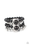 Paparazzi "WEALTH-Conscious" Black Bracelet Paparazzi Jewelry