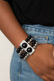Paparazzi "WEALTH-Conscious" Black Bracelet Paparazzi Jewelry
