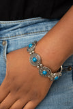 Paparazzi "Flirty Finery" Blue Bracelet Paparazzi Jewelry